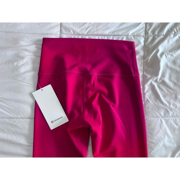 New Lululemon Wunder Train High Rise HR Tight 28" Size 6 Dragon Fruit Leggings - Picture 2 of 10